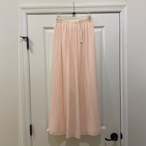 NWT LC Lauren Conrad Pleated Maxi Skirt - Blush